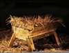 Manger Crucifix Clipart Image