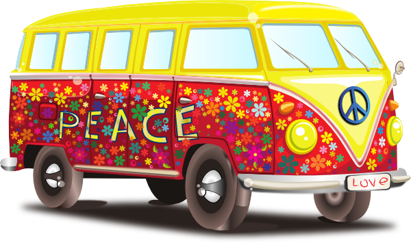 Hippy Vw Bus Clip Art at Clker.com - vector clip art online, royalty