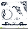 Art Nouveau Scroll Clipart Image