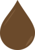 Brown Droplet Textured - Bhill Clip Art