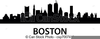 Boston Skyline Clipart Image