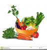Fruits And Vegetables Basket Clipart Image