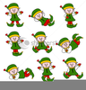 Jumping Elf Clipart Image
