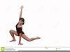 Gymnastics Poses Clipart Image