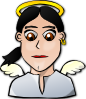 Angel Face Cartoon Clip Art