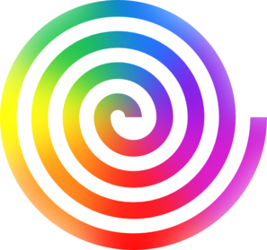 Rainbow Spiral Clip Art