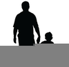 Father And Daughter Holding Hands Clipart Image
