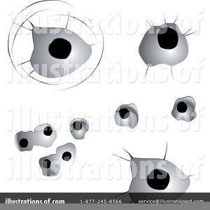 Cowboy Bullet Hole Clipart Image