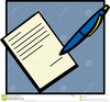 Signed Document Clipart Image