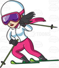 Skier Clipart Image