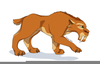 Saber Tooth Clipart Image