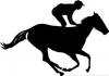 Free Clipart Of Horses Racing Image