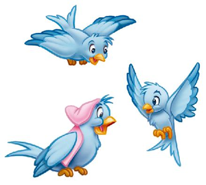 Animated Blue Bird Clipart Image