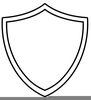 Blank Ctr Shield Clipart Image