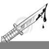 Bloody Knife Clipart Image