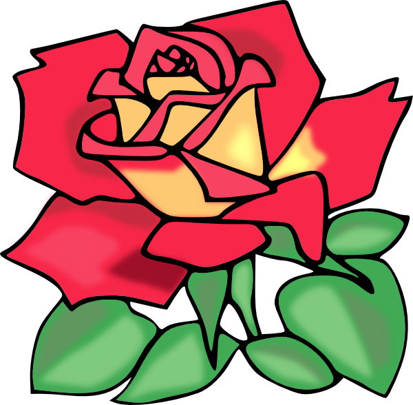 Download Red Rose Clip Art at Clker.com - vector clip art online, royalty free & public domain