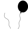 Zwarte En Witte Ballon Clip Art