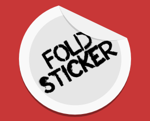 Beakman Fold Sticker Clip Art