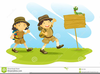 Cub Scout Hike Clipart Image