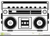 Ghetto Blaster Clipart Image