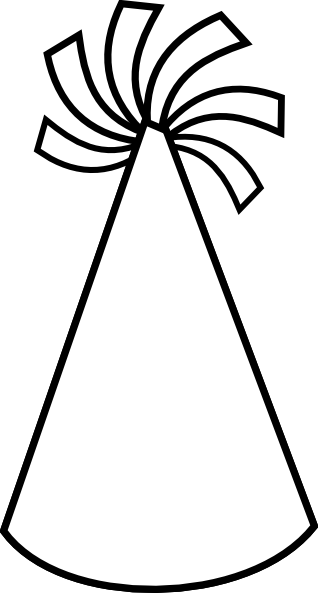 Plain Party Hat Clip Art at Clker.com - vector clip art online, royalty