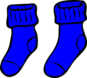 Blue Socks Clip Art at Clker.com - vector clip art online, royalty free ...