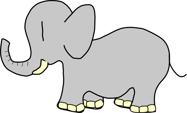 Elephant Clip Art at Clker.com - vector clip art online, royalty free ...