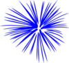 Blue Fireworks Clip Art