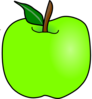 Green Delicious Apple Clip Art