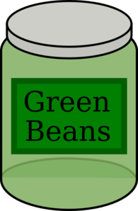 Green Beans Jar Clip Art