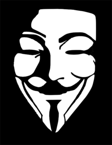 V White Stencil Clip Art