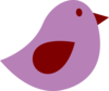 Purple Bird Clip Art