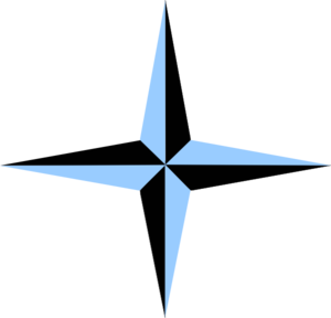 Blue And Black Compass Clip Art
