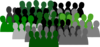 Green Crowd Clip Art