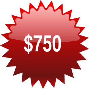 750red Star Price Tag Clip Art