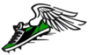 Green Winged Shoe Clip Art