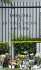 Following The Tragic Loss Of Life By Terrorist Events In New York, Washington D.c., And Pennsylvania, Mourners Have Placed Flowers And Candles Outside The U.s. Embassy In Panama City, Panama Image