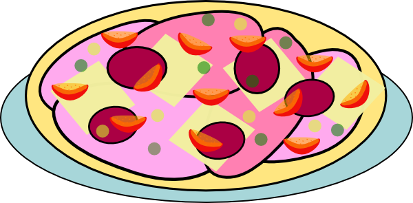 Pizza On A Plate Clip Art at Clker com vector clip art 