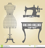 Silhouette Clipart Sewing Machine Image
