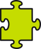 Puzzle-green-grey Clip Art