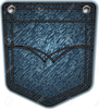 Denim Back Pocket Clipart Image