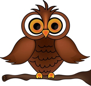 Wise Old Owl Cartoon Owl On A Tree Branch Smu | Free Images at Clker ...