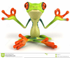 Frog With Cake Clipart Image