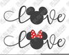 Mickey Mouse Valentine Clipart Image