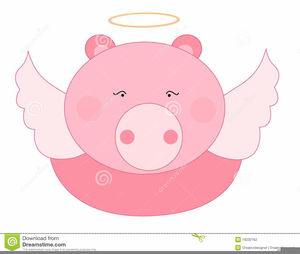 Pig With Wings Clipart Image