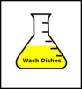 Dish Wash Lab Chore Clip Art