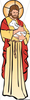 Jesus Holding Lamb Clipart Image