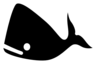 Black Blue Whale Clip Art