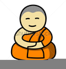 Buddhist Monk Clipart Image