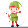 Cute Christmas Elf Clipart Image